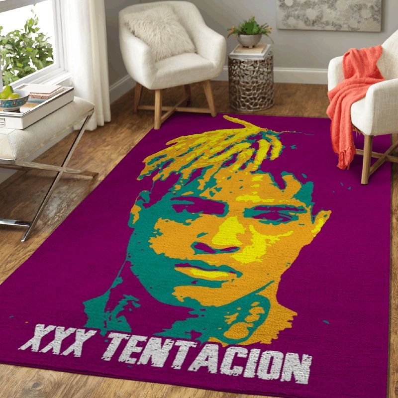 Xxxtentacion American Rapper Rock And Emo Pop Art Carpet Area Rug
