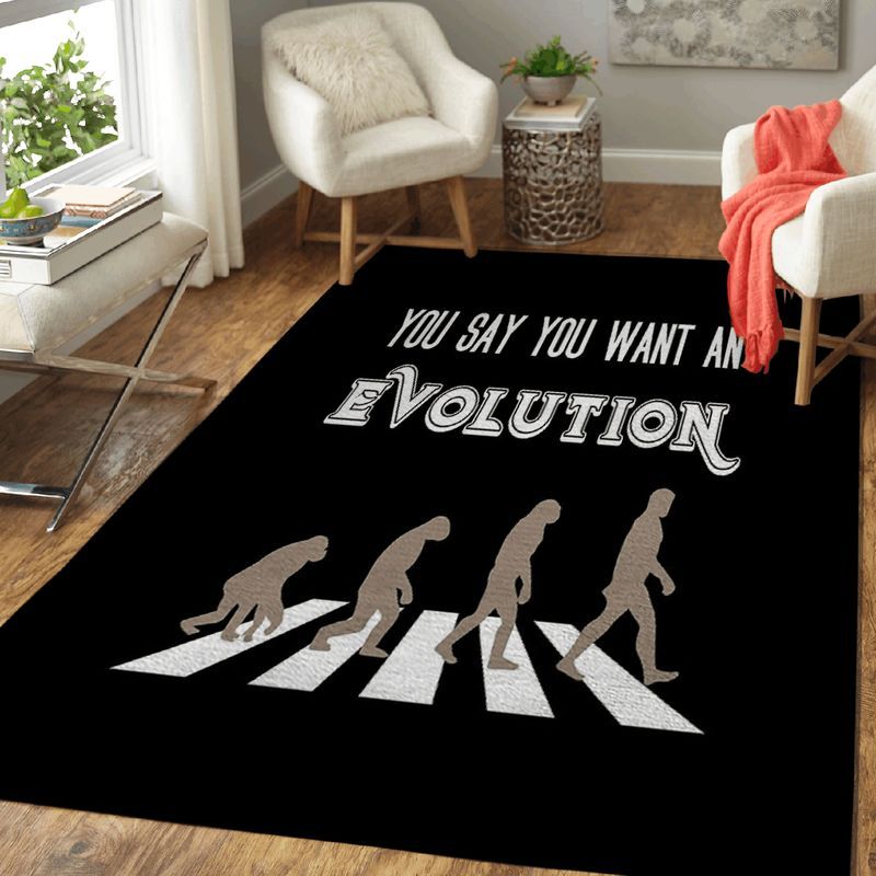 Beatles You Say You Want An Evolution Art Carpet Area Rug