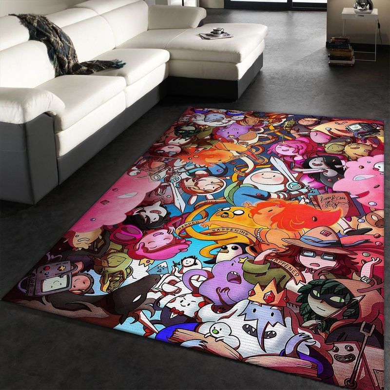 Adventure Time With Finn And Jake Carpet Area Rug