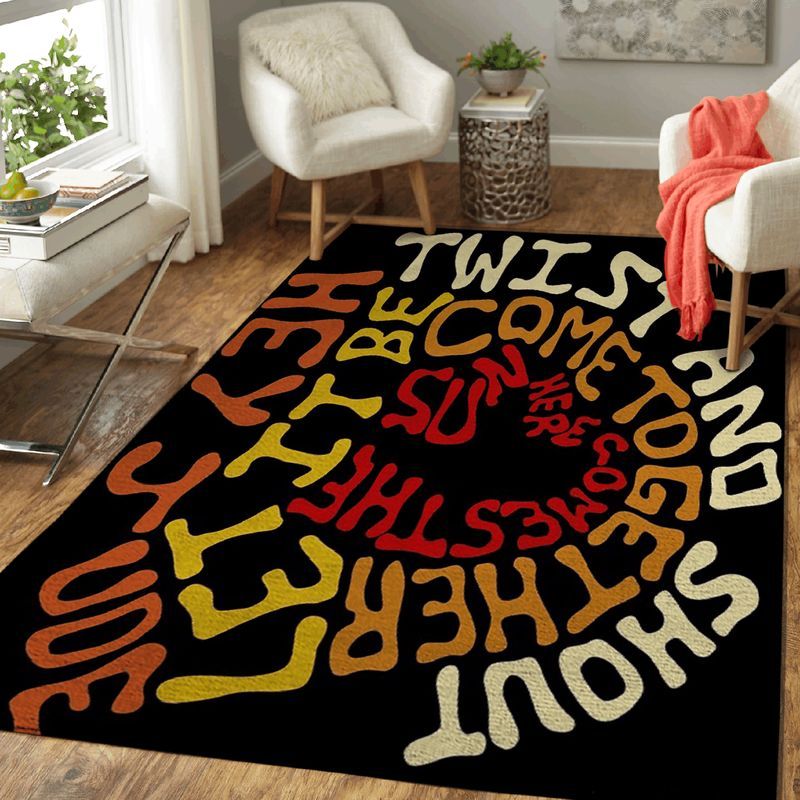 Beatles Album Songs Art Design For Beatles Fans Carpet Area Rug