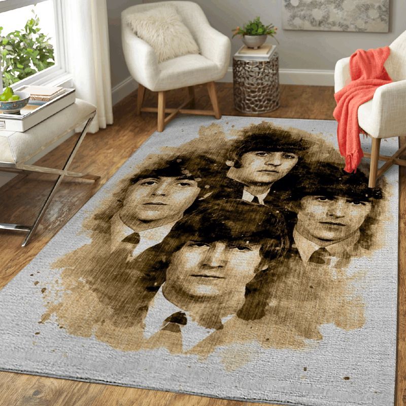 Beatles Band English Rock Band Art The Beatles III Carpet Area Rug
