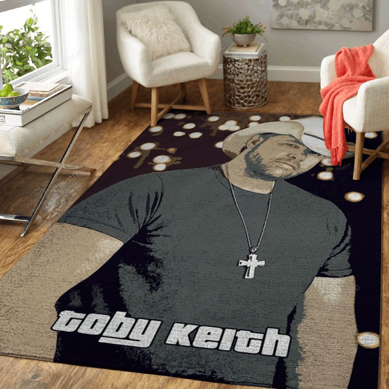 Toby Keith Music Art Carpet Area Rug