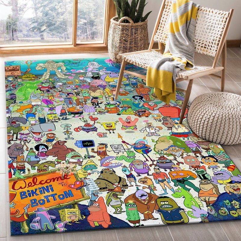 Spongebob Squarepants All Characters Carpet Area Rug