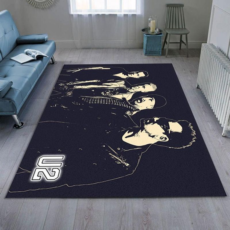 U2 Legend Rock Band Music Monochrome Photo Carpet Area Rug