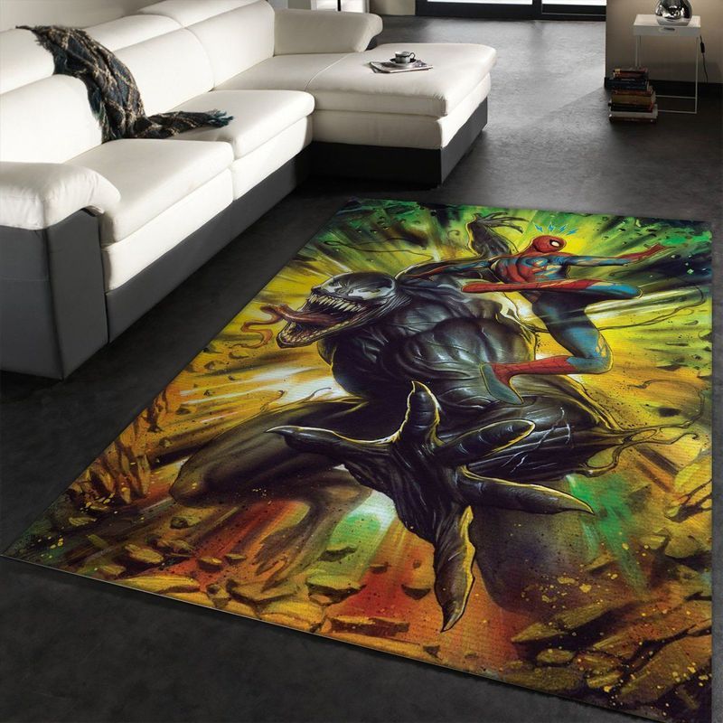 Venom And Spider Man Marvel Carpet Area Rug