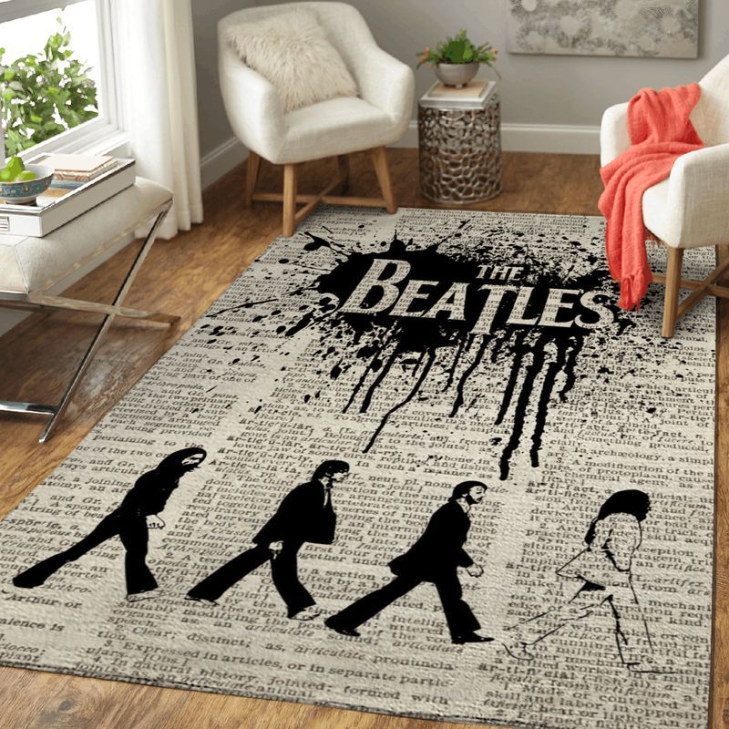 Beatles Band Music English Rock Band II Carpet Area Rug