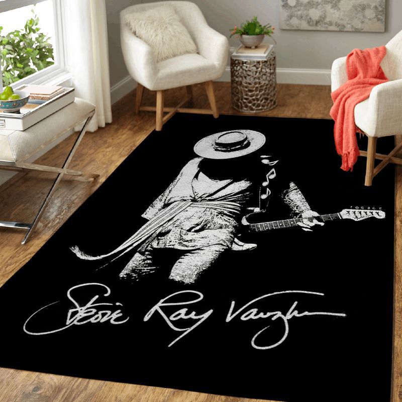 Stevie Ray Vaughan Musican 4 Carpet Area Rug