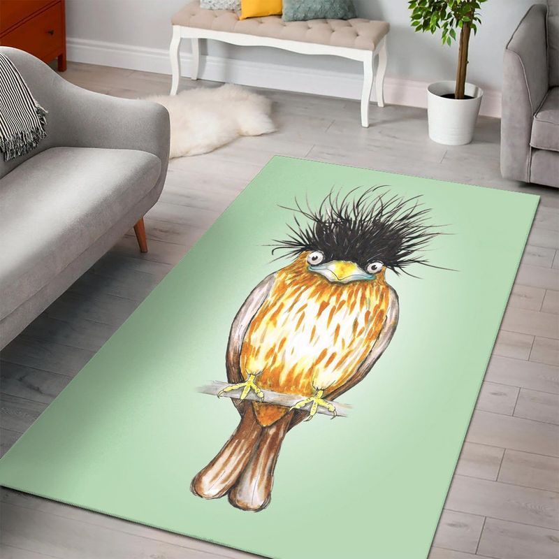 Brahminy Starling Carpet Area Rug