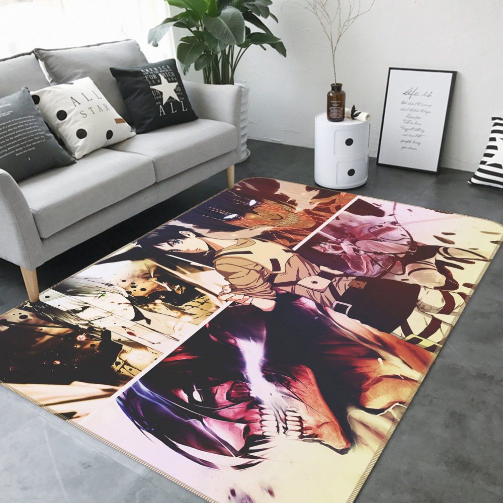 Attack On Titan Anime 53 Carpet Area Rug