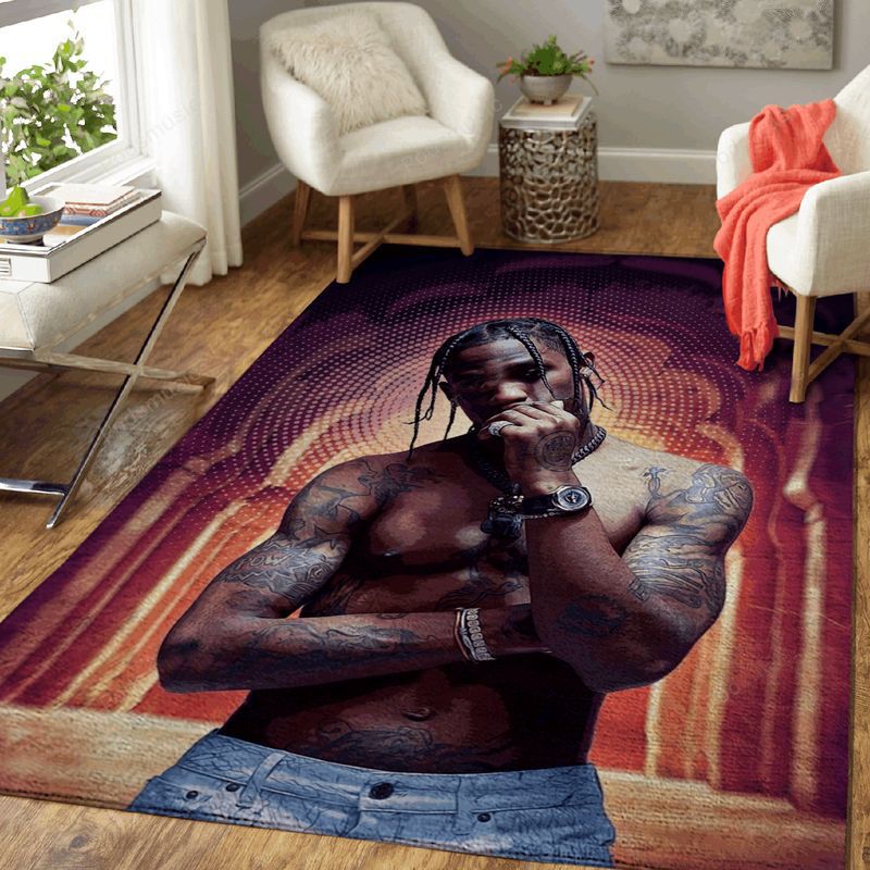 Travis Scott Rap Music Popart Carpet Area Rug