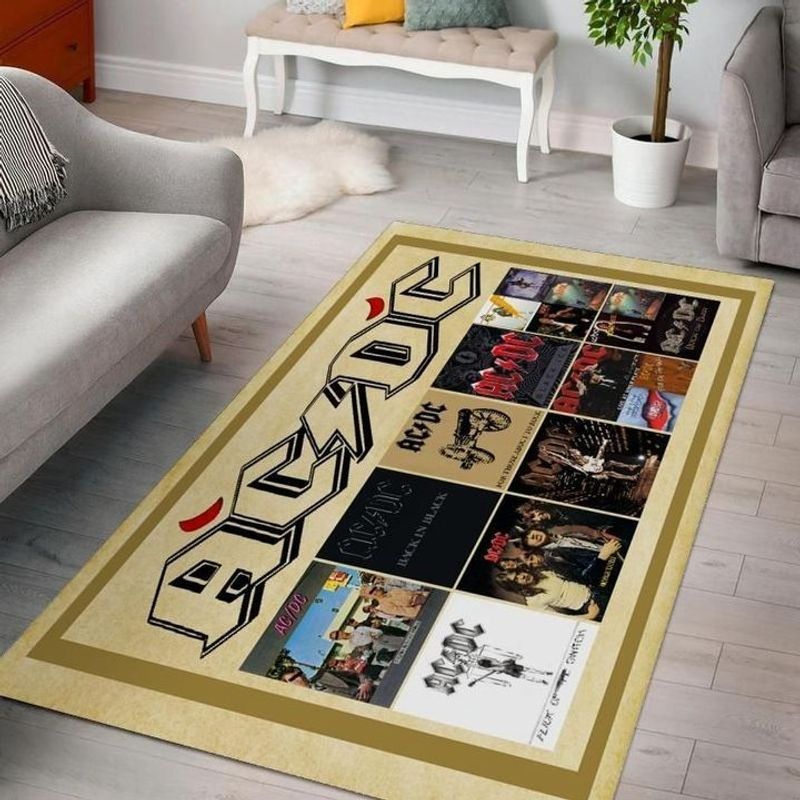 AC DC Legend Rock Band Music Ver 2 Carpet Area Rug
