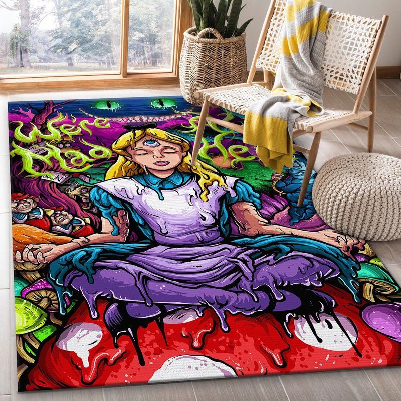 Alice In Wonderland Carpet Area Rug