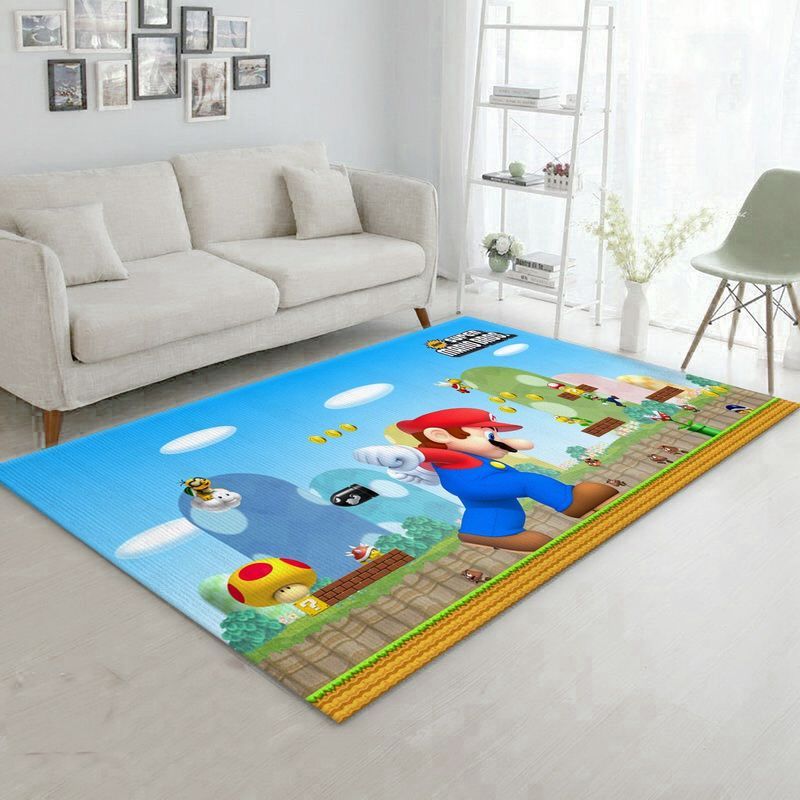 Super Mario 8 Carpet Area Rug