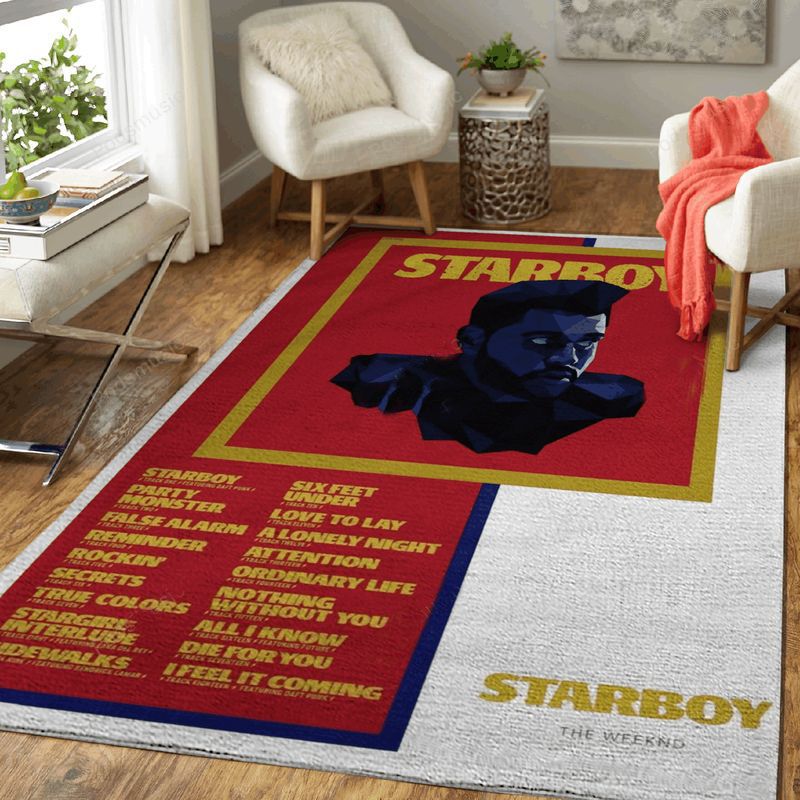 The Weeknd Starboy Music Art Carpet Area Rug 2