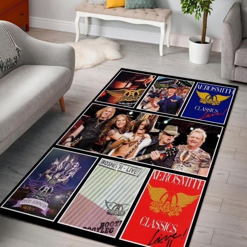 Aerosmith Live Albums Carpet Area Rug