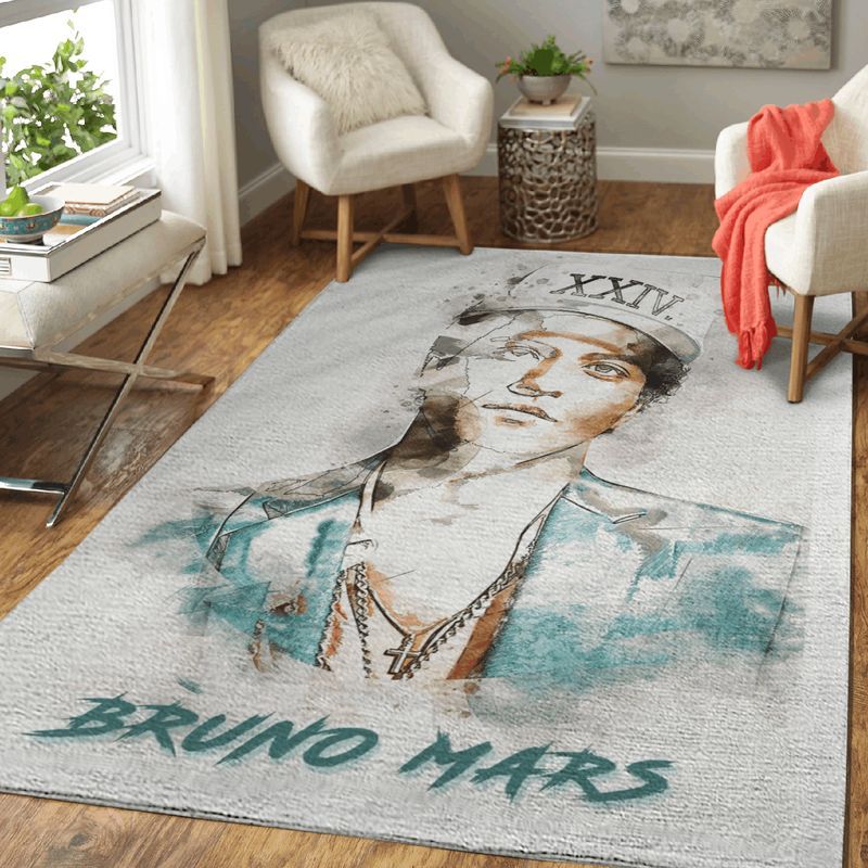 Bruno Mars Singer Peter Gene Hernandez Art Carpet Area Rug