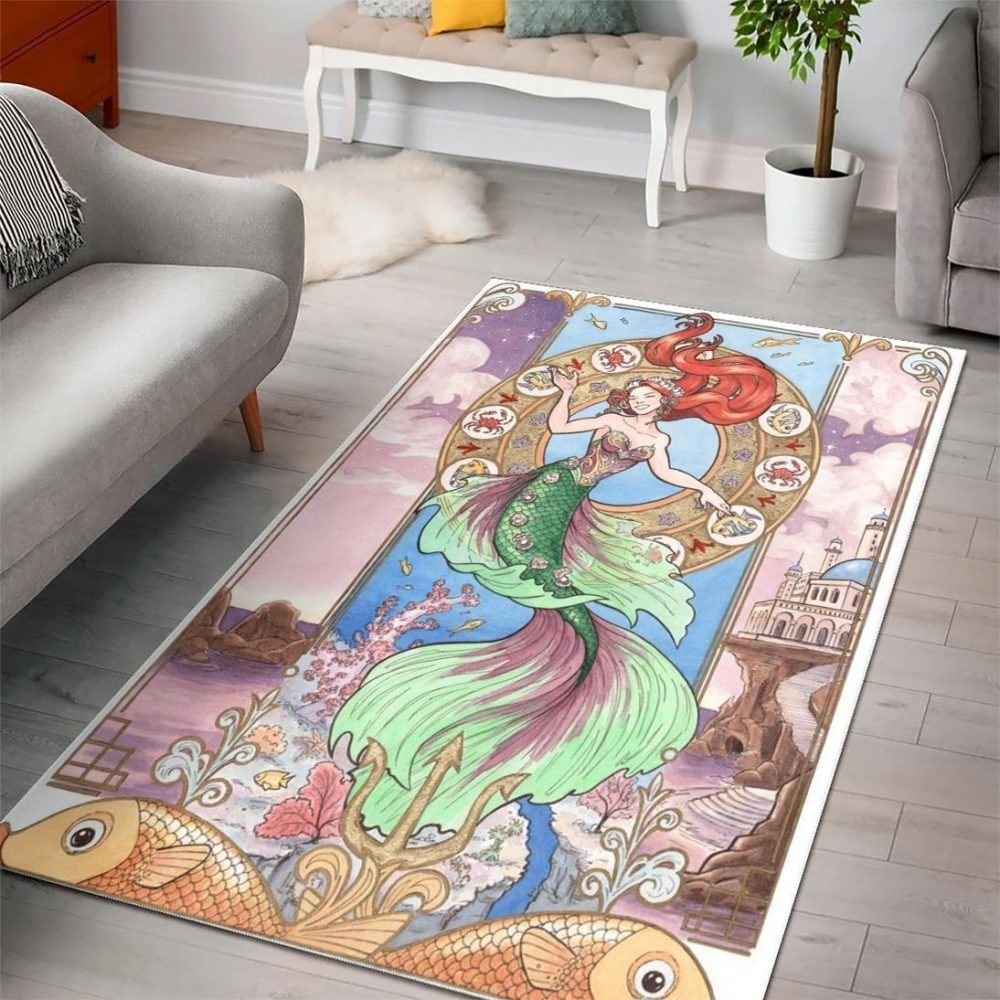 Ariel Disney Princess Characters Disney Movies 6 Carpet Area Rug