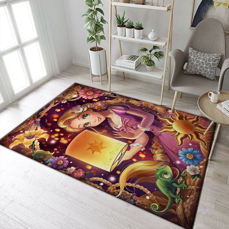 Tangled Disney Princess Characters Disney Movies Carpet Area Rug