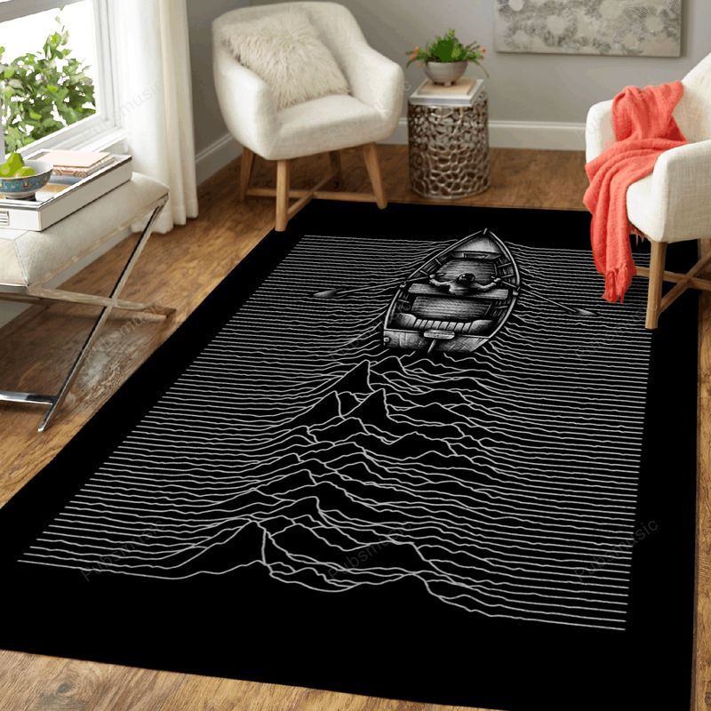Unknown Waters Music Art Carpet Area Rug