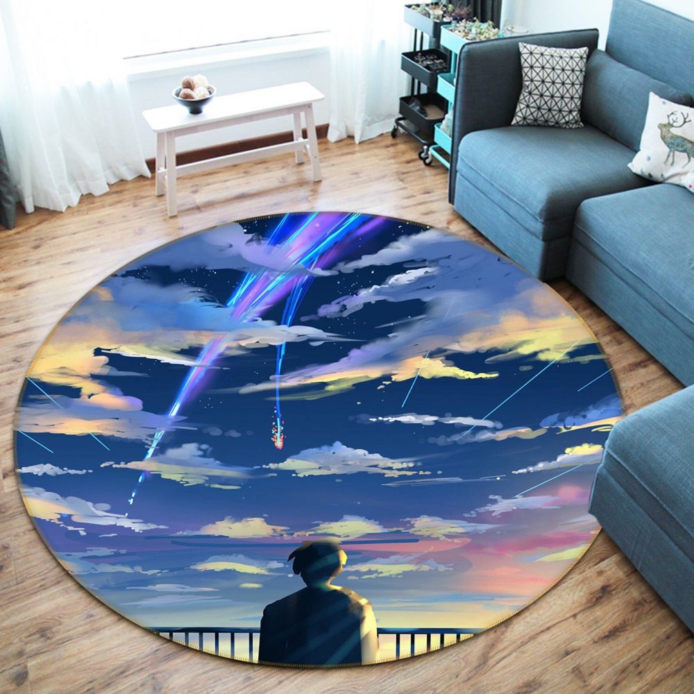 Your Name Anime 25 Round Carpet Area Rug