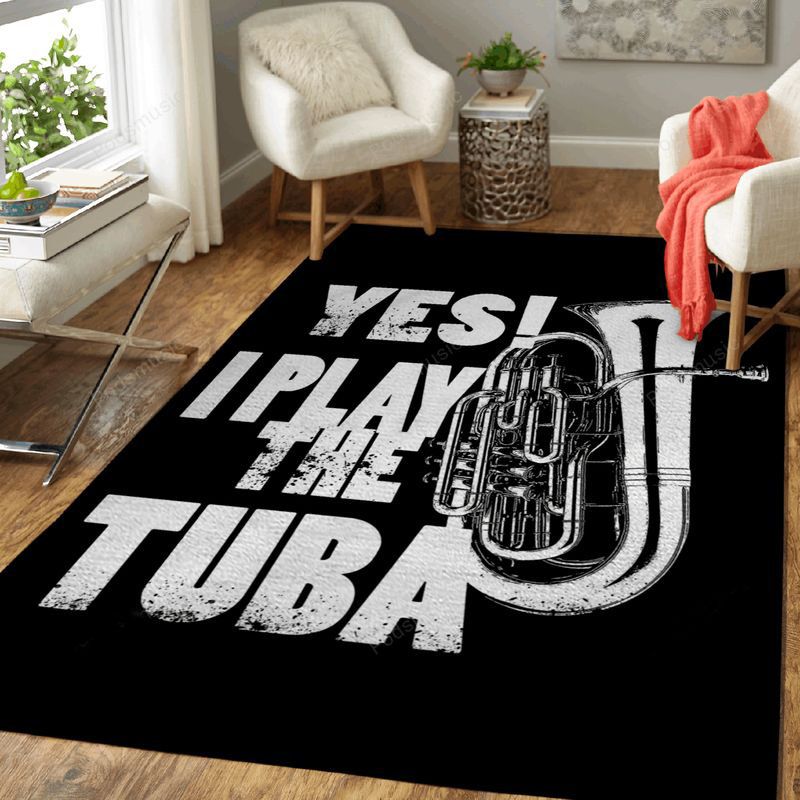 Tuba Music Music Art Carpet Area Rug