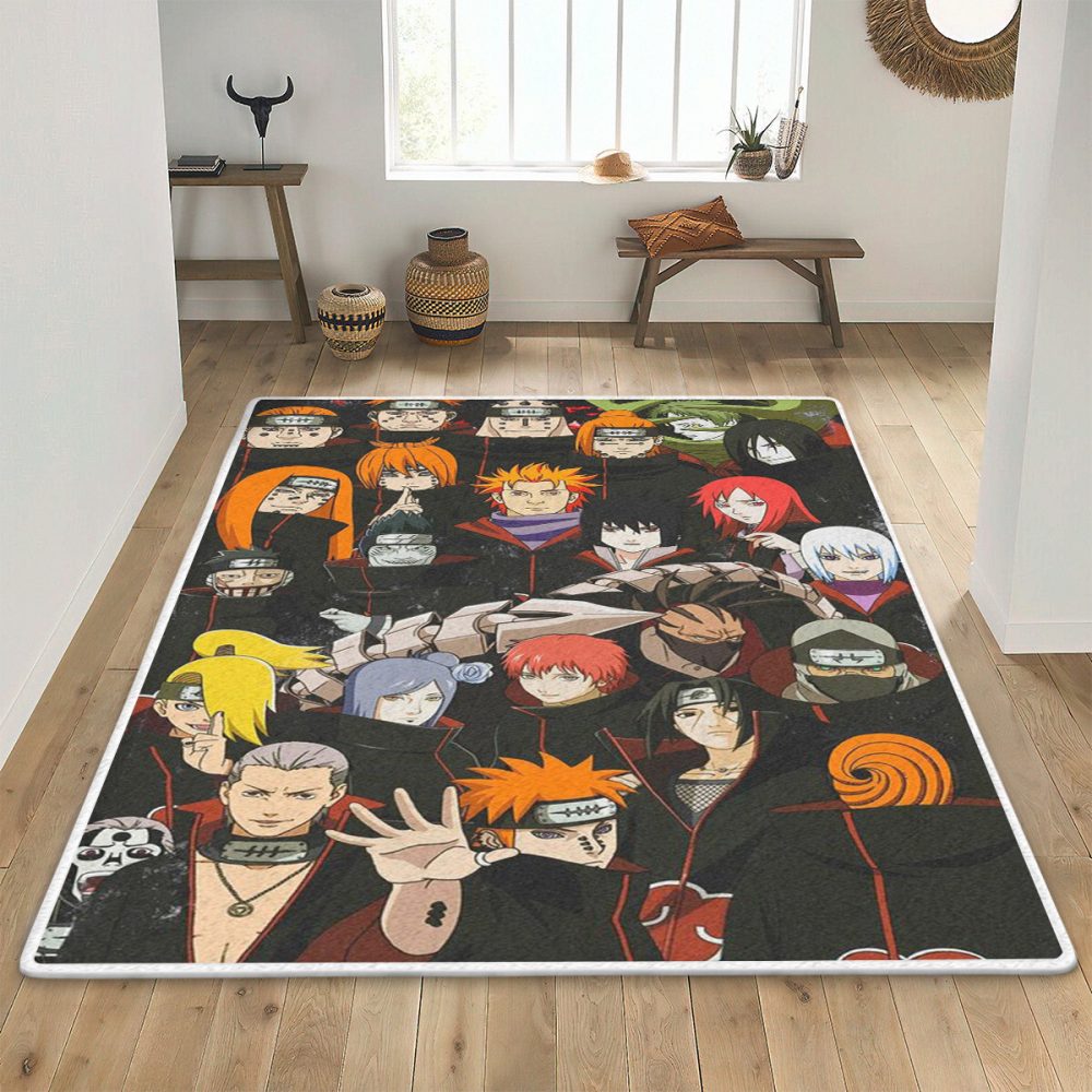 Akatsuki Naruto Shippuden Carpet Area Rug