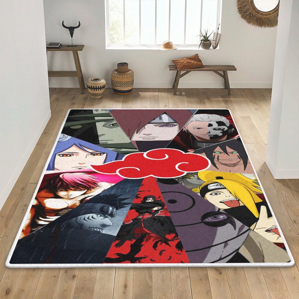 Akatsuki Naruto Anime Carpet Area Rug