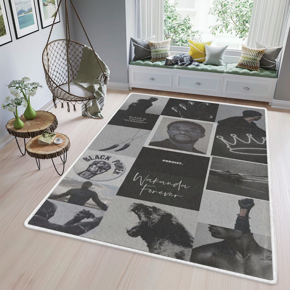 Black Panther Black Power Carpet Area Rug