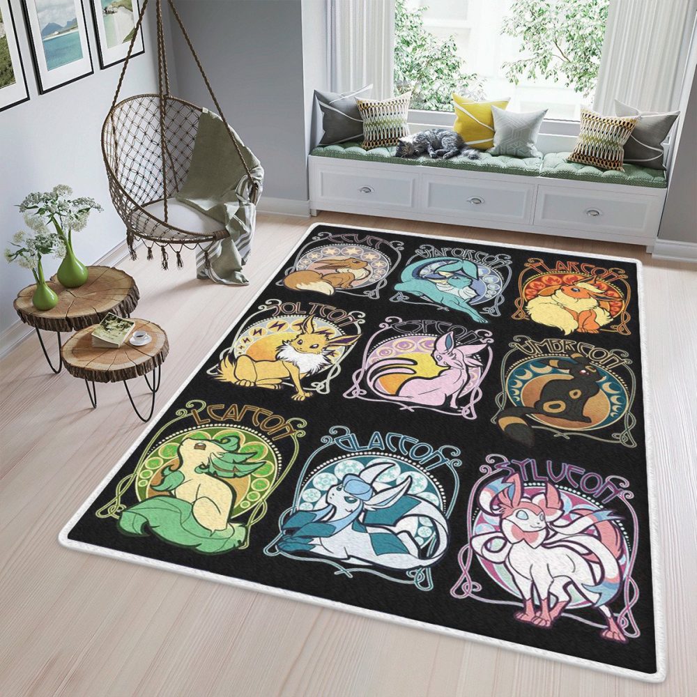 All Monsters In Pokemon Manga Christmas Gifts Carpet Area Rug