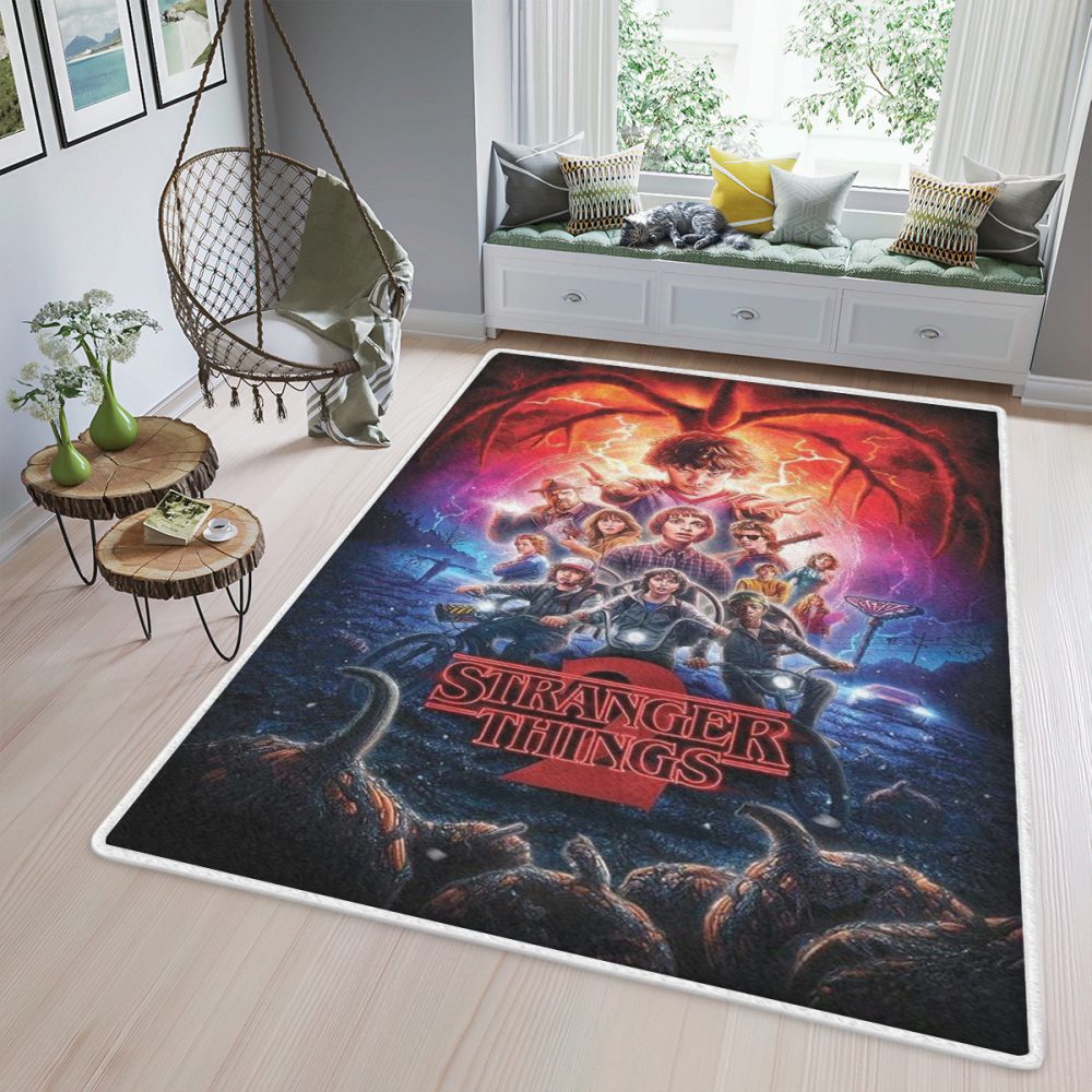 Stranger Things Horror Tv Series123 Christmas Gift Carpet Area Rug