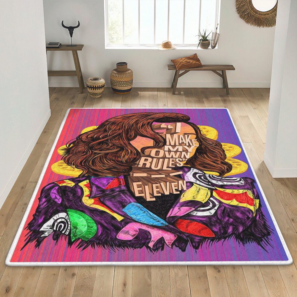 Stranger Things Horror Flims Eleven Make My Own Rules 123 Christmas Gift Carpet Area Rug