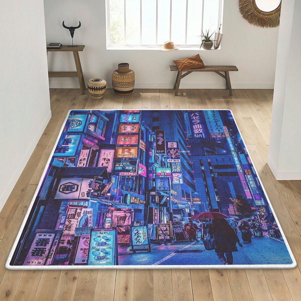 Colorful City Chill Christmas Gift For lover Carpet Area Rug
