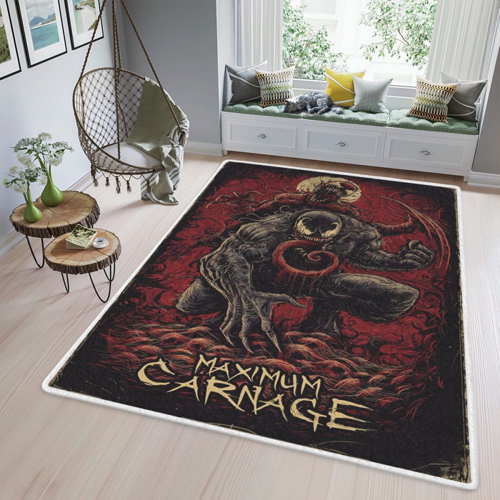 Venom Maximum Carnage Movies 123 Christmas Gift For lover Carpet Area Rug