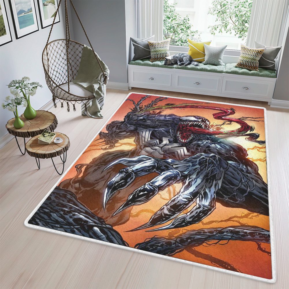 Venom Marvel Movie Fan Gift Venom Marvel Movie Carpet Area Rug