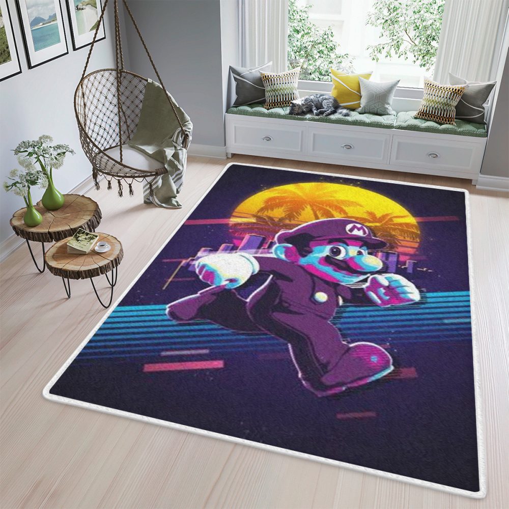 Super Mario Nintendo 13 Fan Gift Super Mario Nintendo Carpet Area Rug