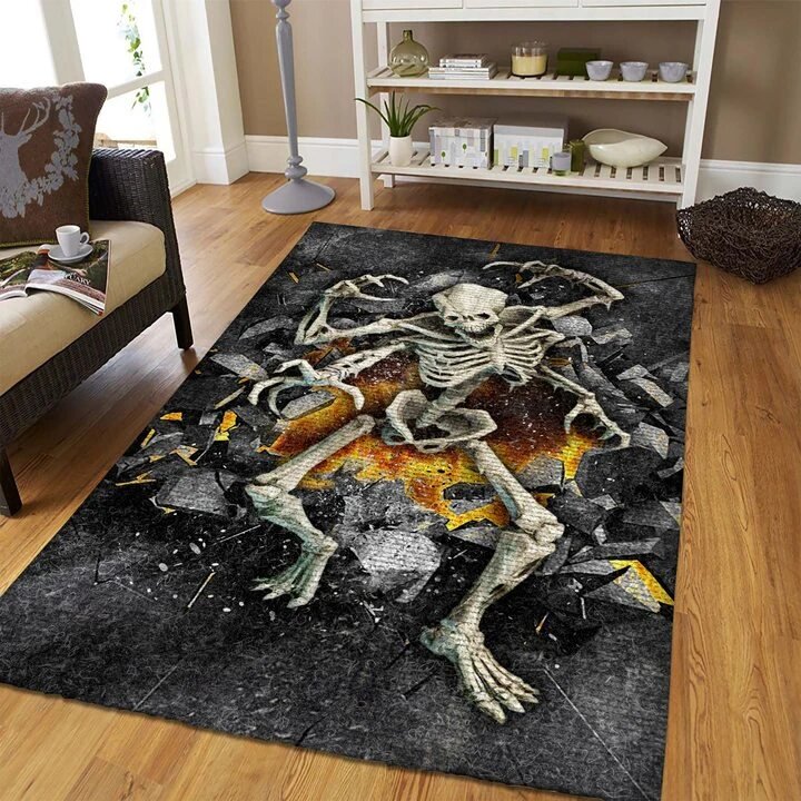 3d Skelett Halloween Carpet Area Rug