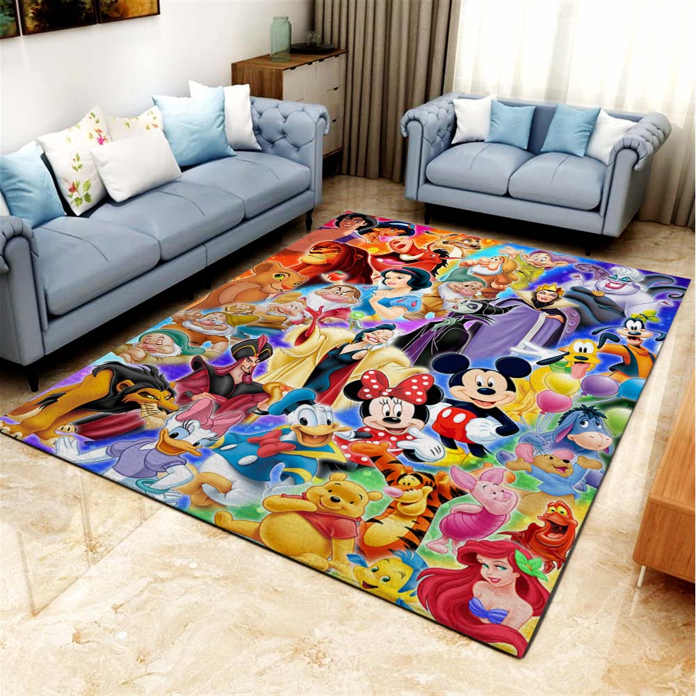 Alle Charaktere Disney Carpet Area Rug Wohnzimmer KüchenCarpet Area Rug Carpet Area Rugboden
