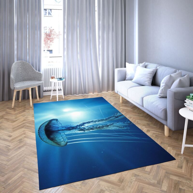 Bilder von schönen Quallen im Carpet Area Rug des Meeres Wohnzimmers