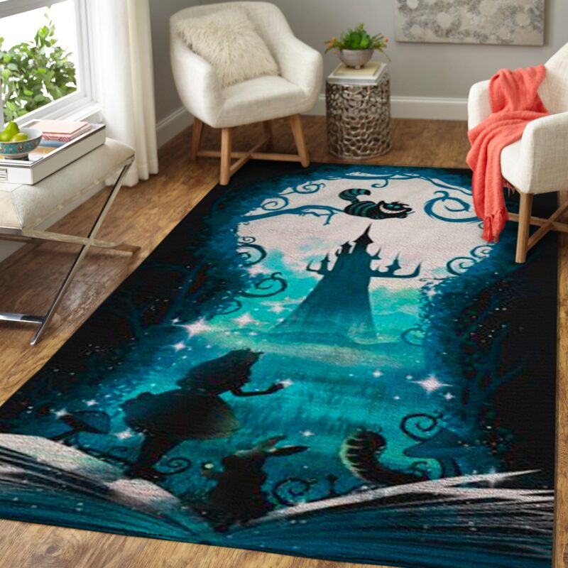 Book Of Wonderland Alice In Wonderland Movie Carpet Area Rug
