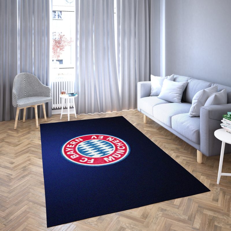 Fc Bayern Funkelnder Carpet Area Rug Im Hintergrund