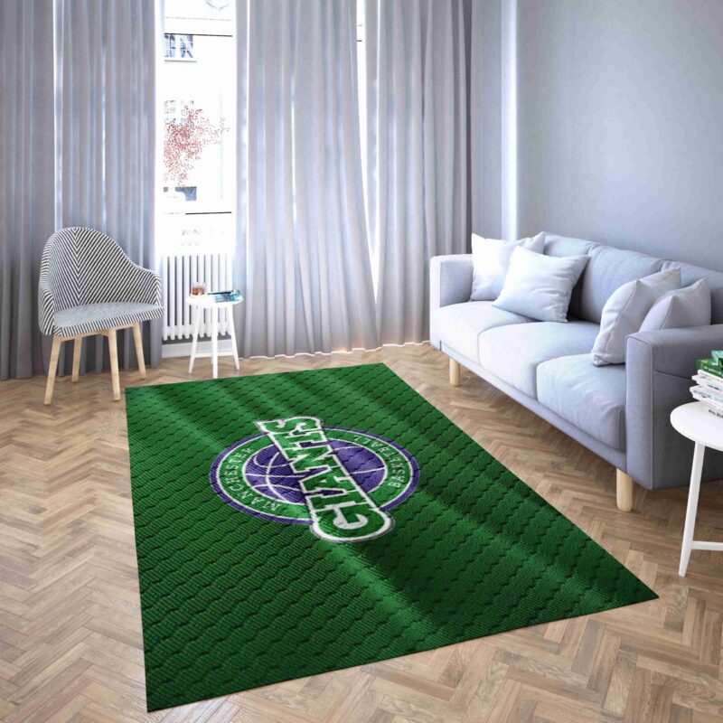 Manchester Giants Basketball Club Logo Grenn 3D Beeind Ruckend Carpet Area Rug