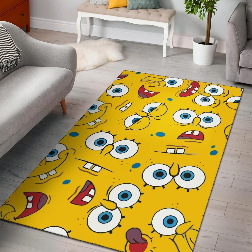 Spongebob Squarepants Pattern Carpet Area Rug