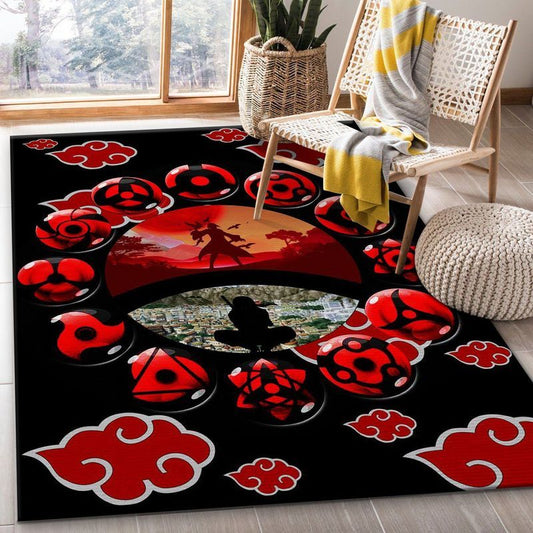 Uchiha Itachi Akatsuki Anime Carpet Area Rug