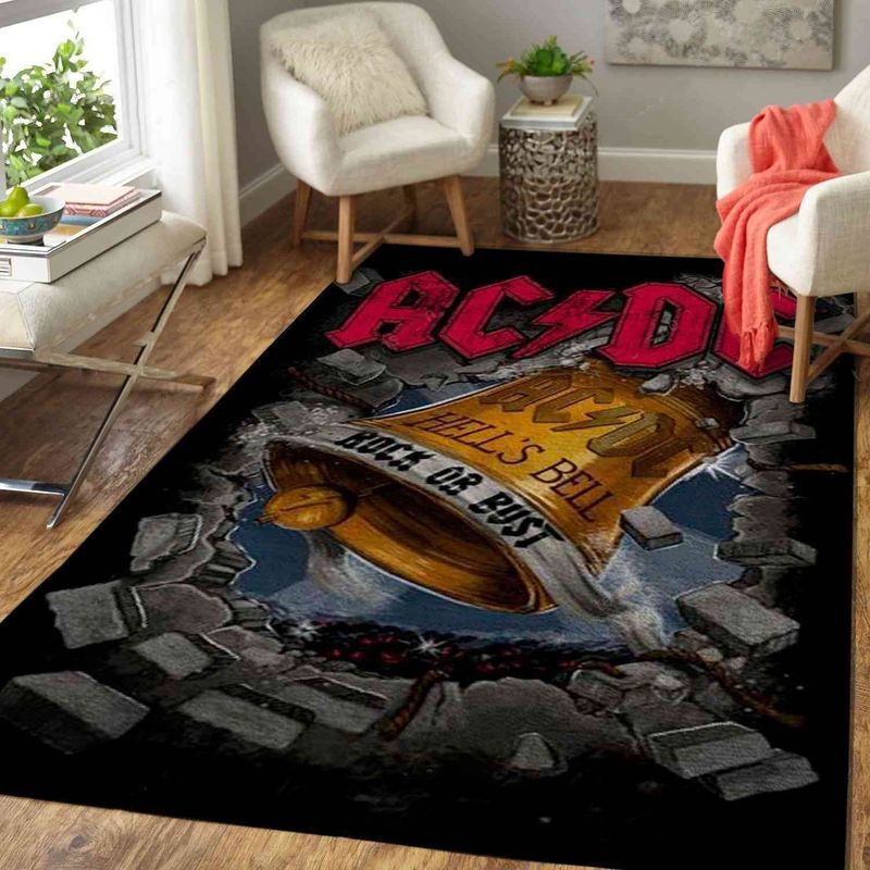 Ac Dc Hard Rock Band 9 Carpet Area Rug