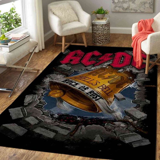 Ac Dc Hard Rock Band 9 Carpet Area Rug