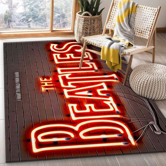 The Beatles Led Light Carpet Area Rug