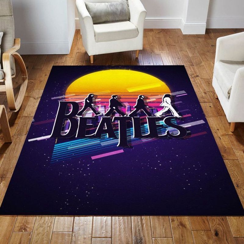 The Beatles Abbey Road Sunset Galaxy 3D Carpet Area Rug