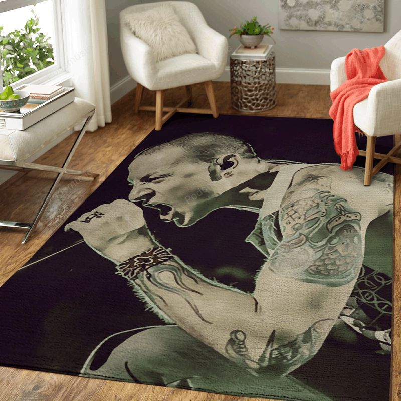 Chester Bennington Linkin Park 127 Music Art Carpet Area Rug