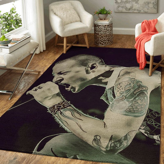 Chester Bennington Linkin Park 127 Music Art Carpet Area Rug