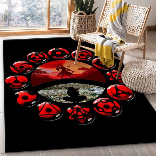 Uchiha Itachi Naruto Anime 3 Carpet Area Rug